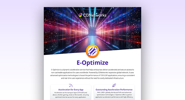 CDNetworks E-Optimize