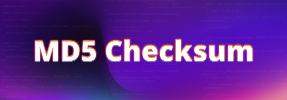 MD5 Checksum